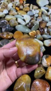 天然黄皮 黑皮 新疆和田玉籽料原石 天然原籽无修型#和田玉
